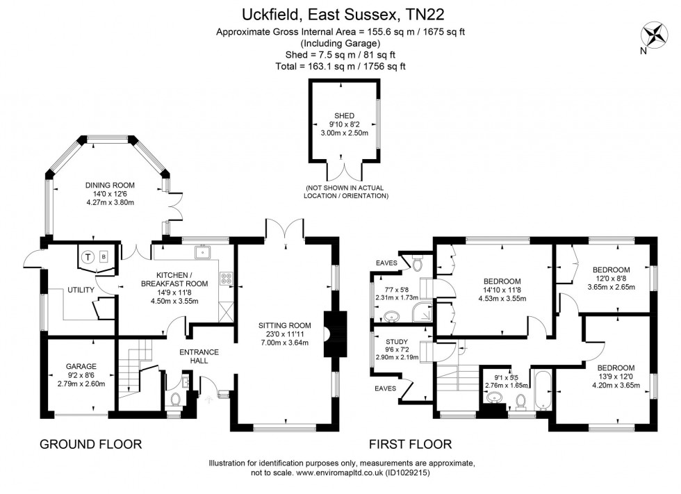 Floorplan for Linden Chase, Uckfield, TN22