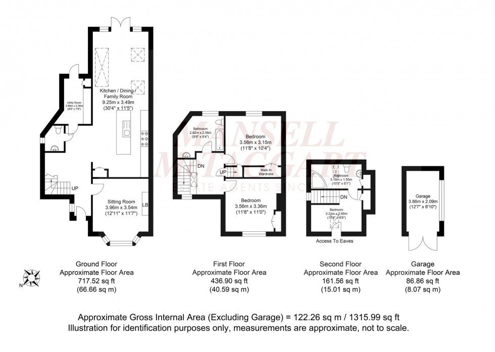 Floorplan for Ghyll Road, Crowborough, TN6