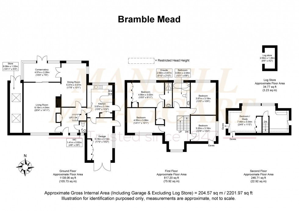 Floorplan for Bramble Mead, Balcombe, RH17