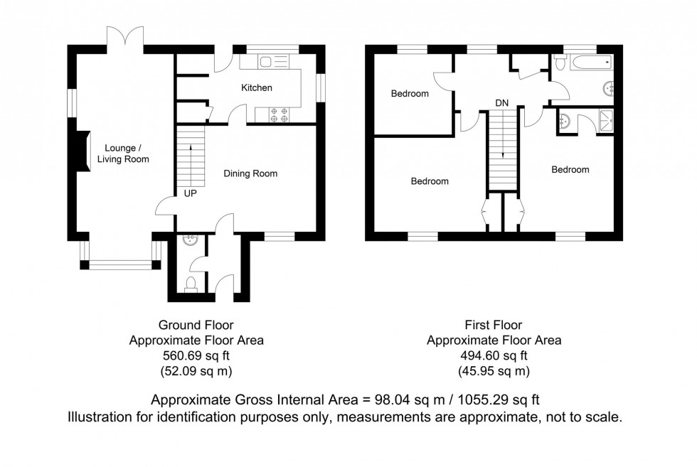 Floorplan for Orchard Close, Fairwarp, TN22