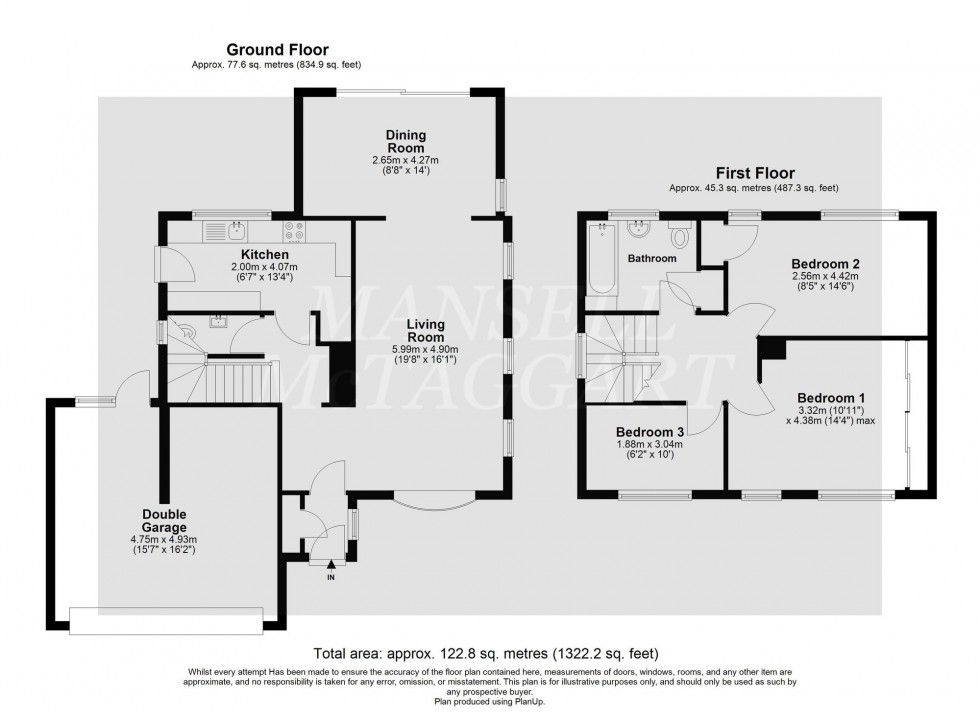 Floorplan for Beacon Hill, Dormansland, RH7