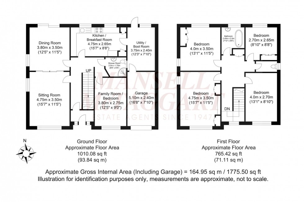 Floorplan for Pollards Drive, Horsham, RH13