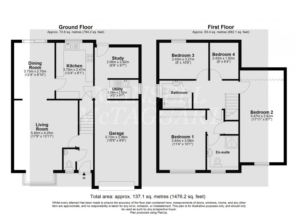 Floorplan for Tudor Close, Maidenbower, RH10