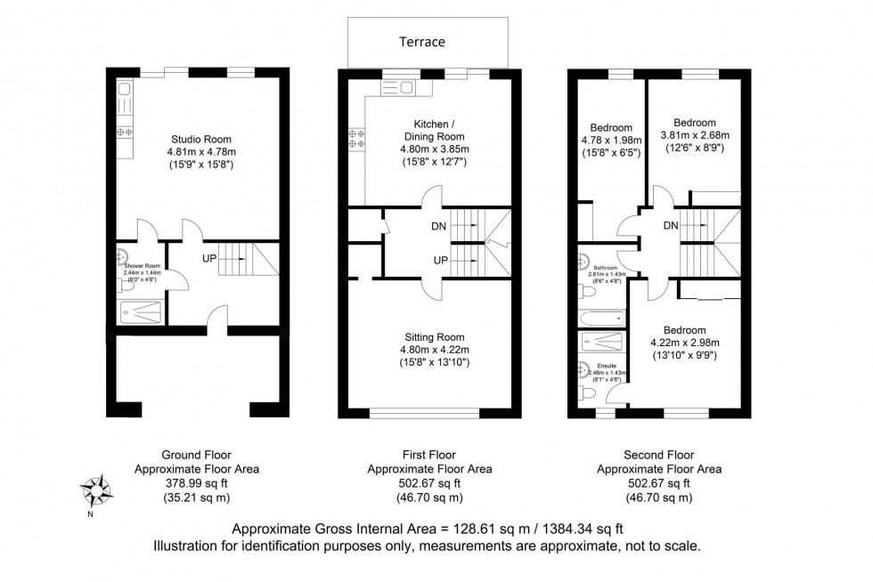 Floorplan for The Nurseries, Lewes, BN7