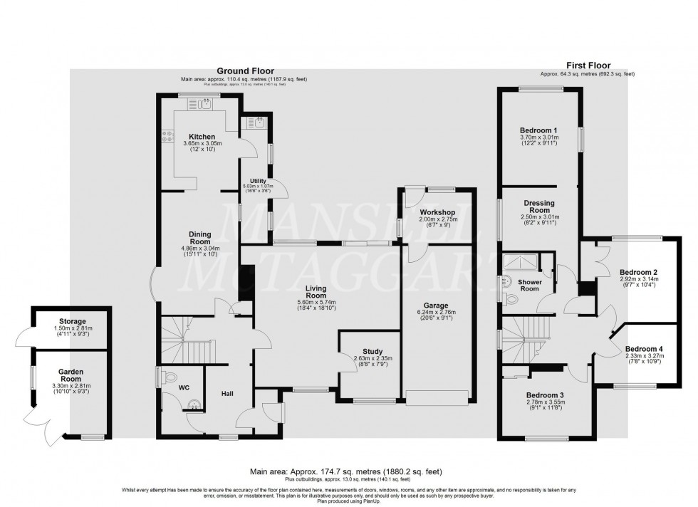 Floorplan for St. Marys Drive, Crawley, RH10