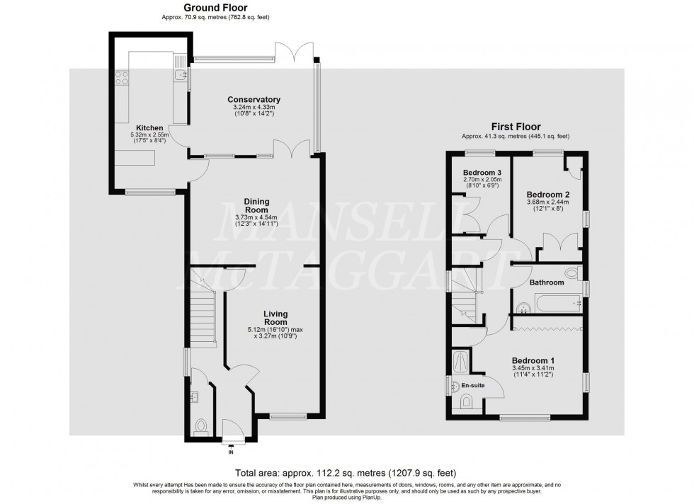 Floorplan for Tinsley Close, Crawley, RH10