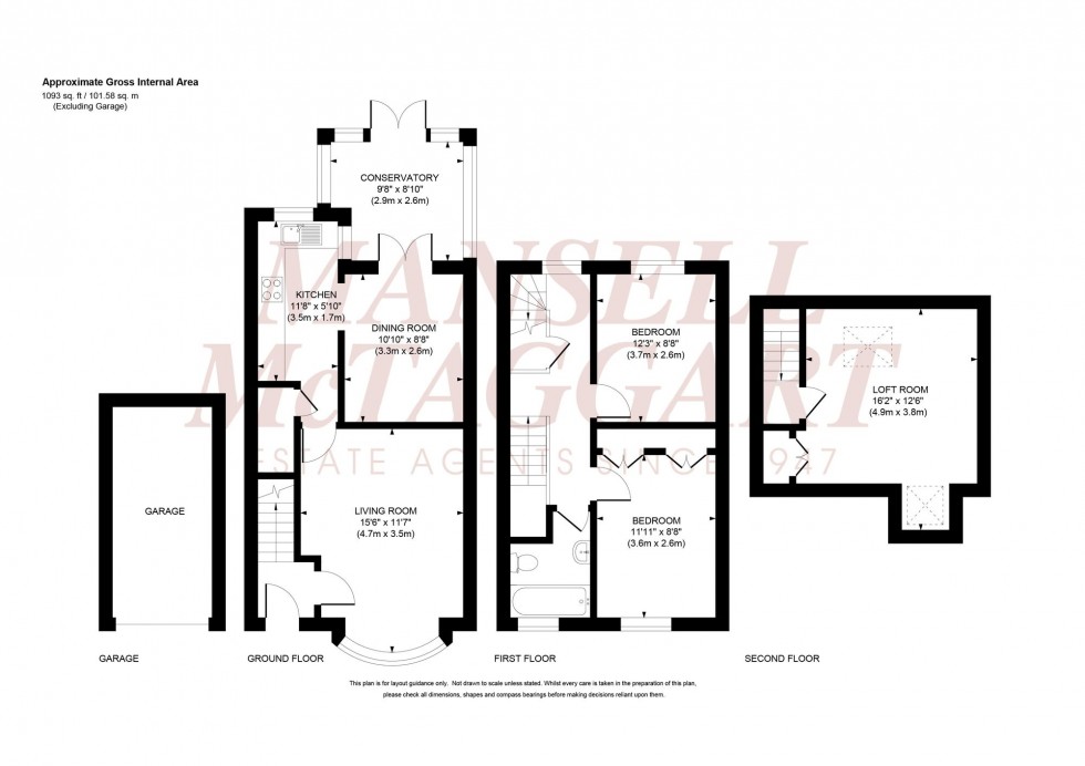 Floorplan for Cleveland Gardens, Burgess Hill, RH15