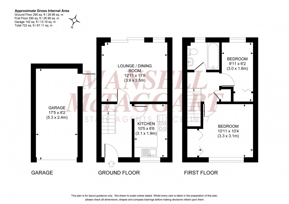 Floorplan for Mocatta Way, Burgess Hill, RH15