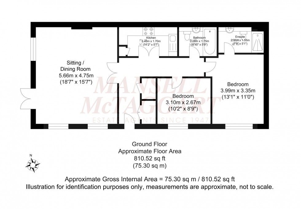 Floorplan for Kings Road, Horsham, RH13