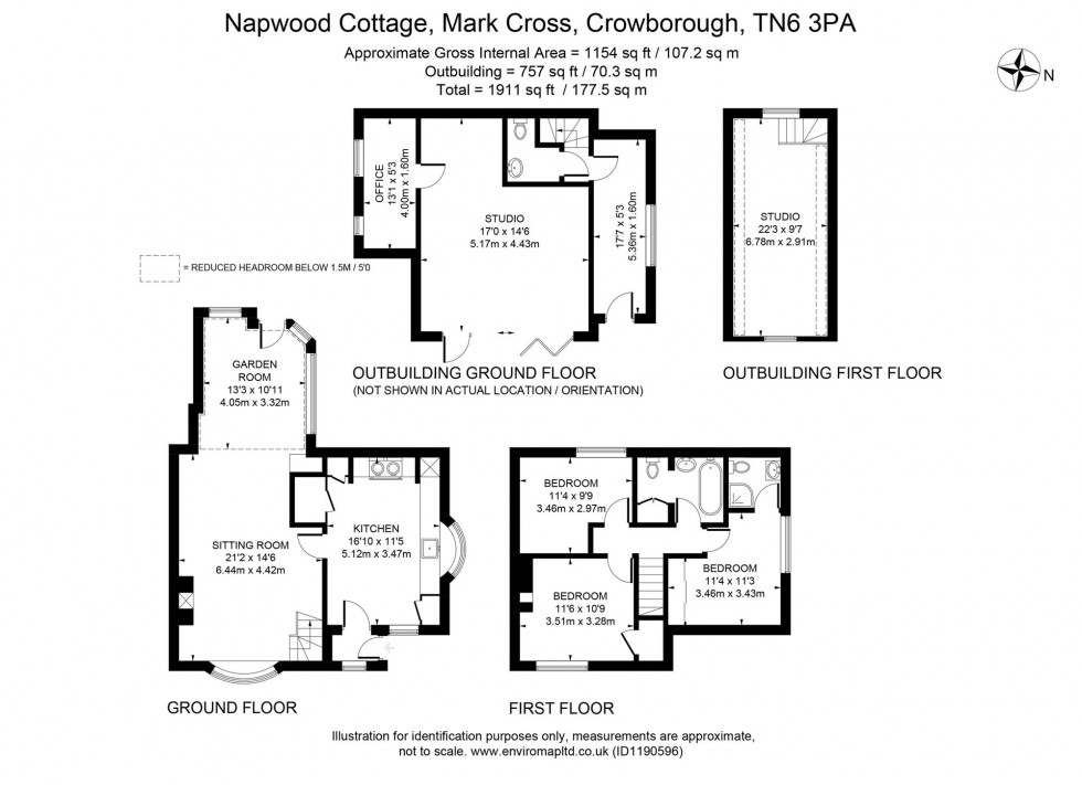 Floorplan for Mark Cross, Crowborough, TN6