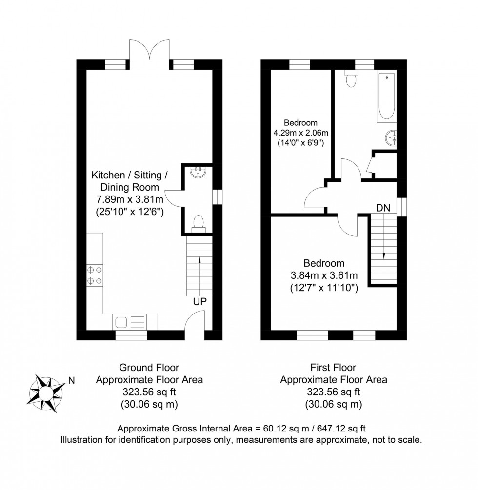 Floorplan for Chatfield Close, Cooksbridge, BN8