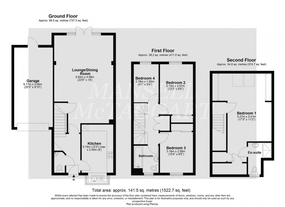 Floorplan for Bedivere Road, Crawley, RH11