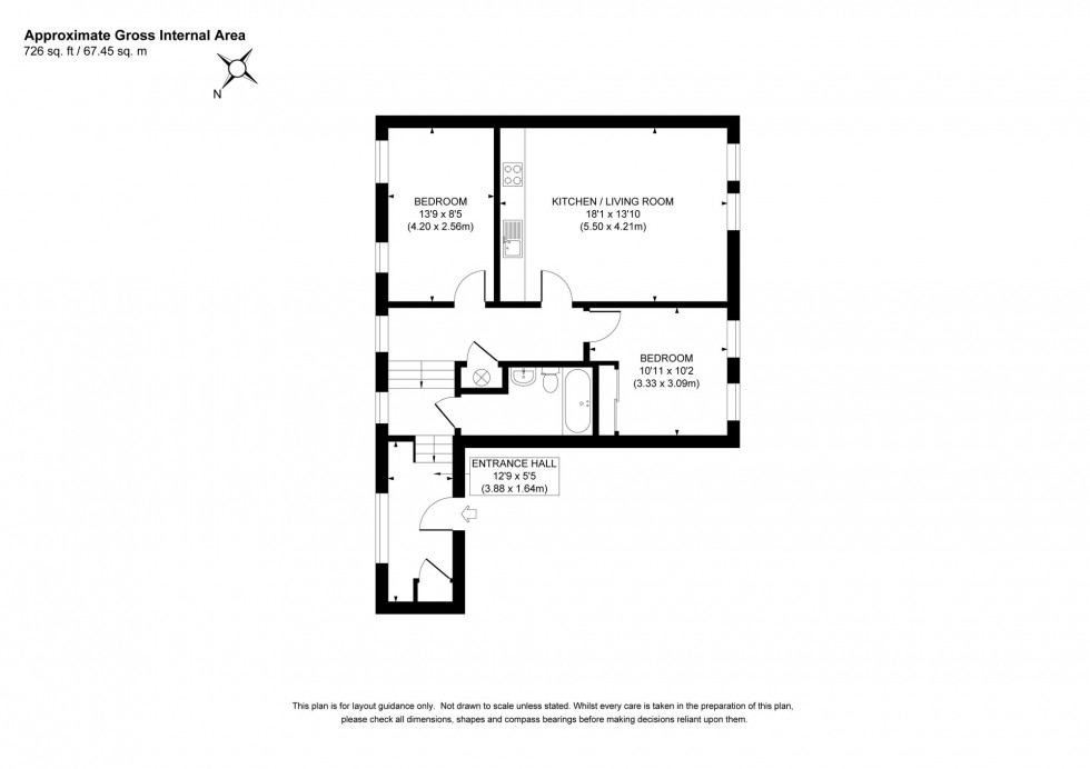 Floorplan for Syresham Gardens, The Priory Syresham Gardens, RH16