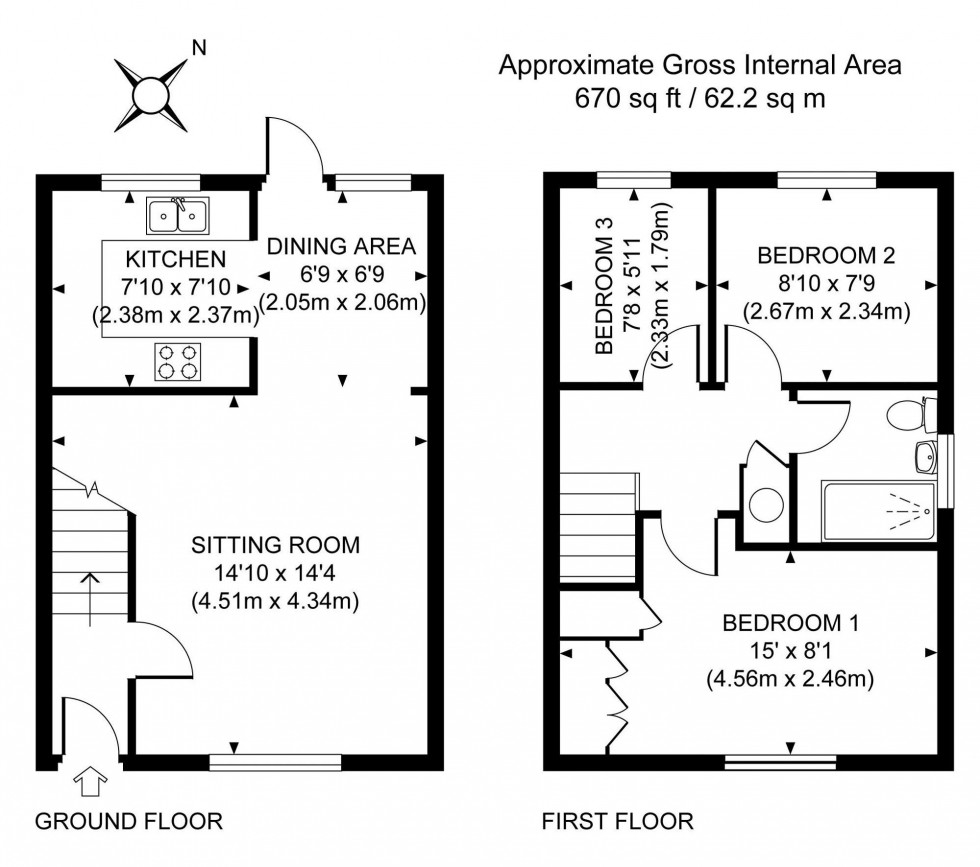 Floorplan for The Pines, Haywards Heath, RH16