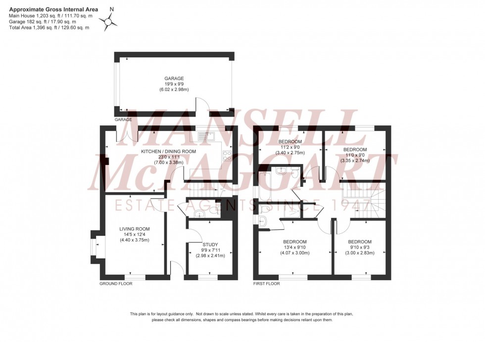 Floorplan for Icarus Avenue, Burgess Hill, RH15