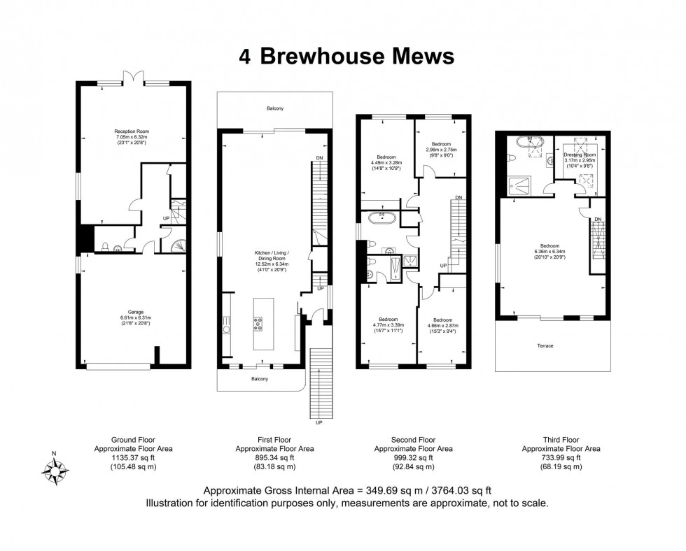 Floorplan for Daveys Lane, Lewes, BN7