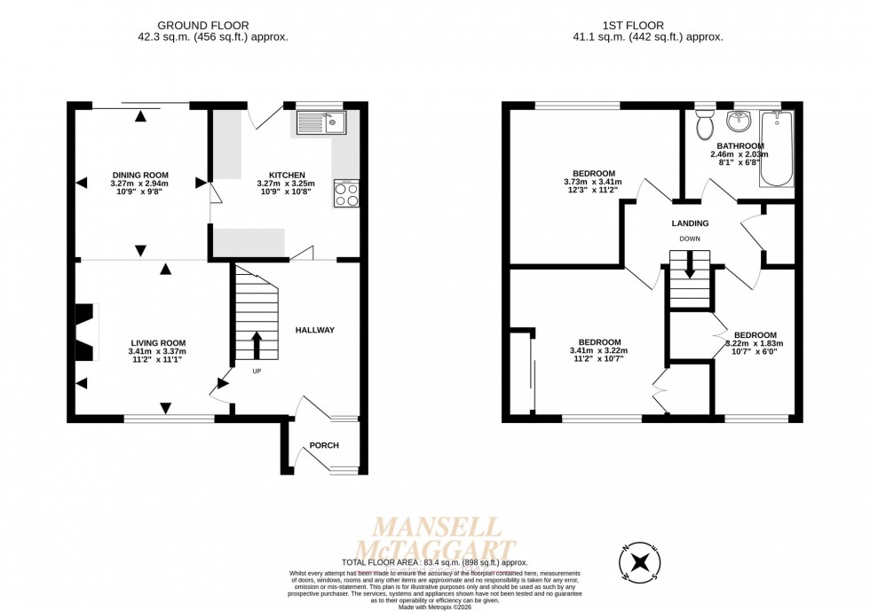 Floorplan for Fitchet Close, Crawley, RH11