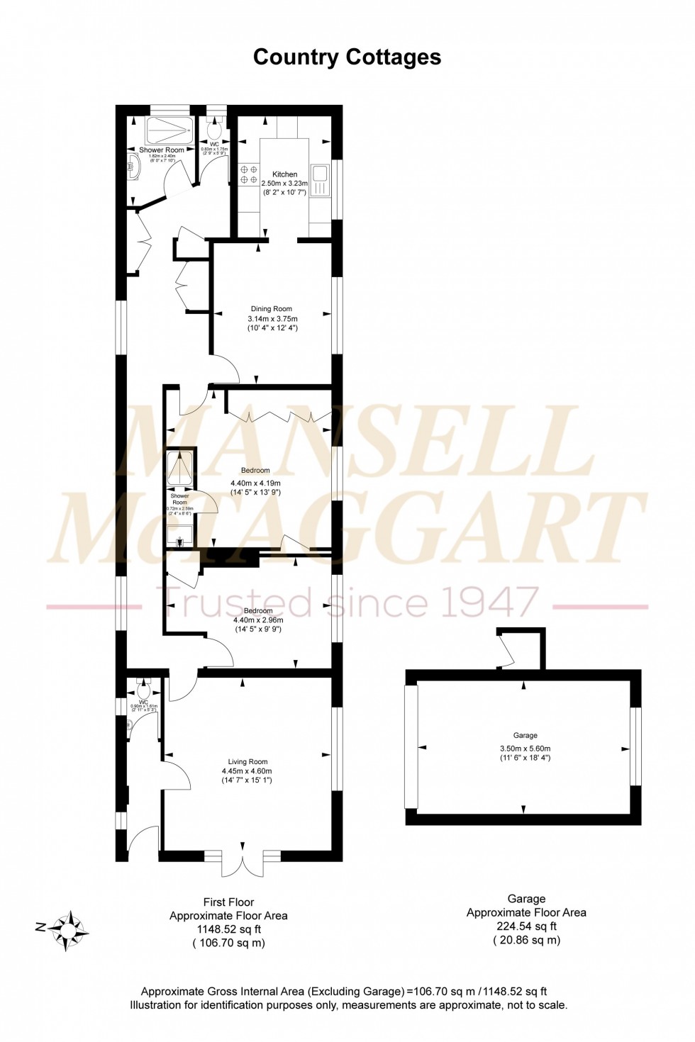 Floorplan for Croft Road, Crowborough, TN6
