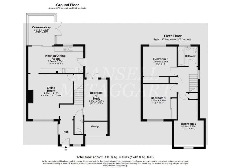 Floorplan for Pegasus Way, East Grinstead, RH19