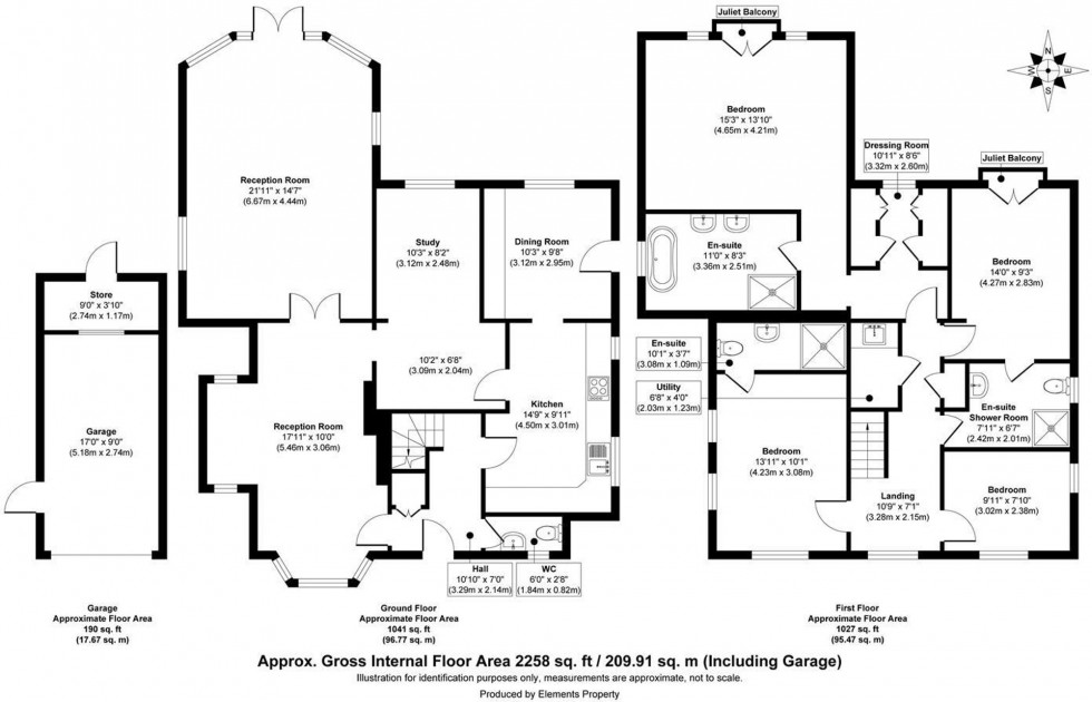 Floorplan for Fairfield Way, Haywards Heath, RH16