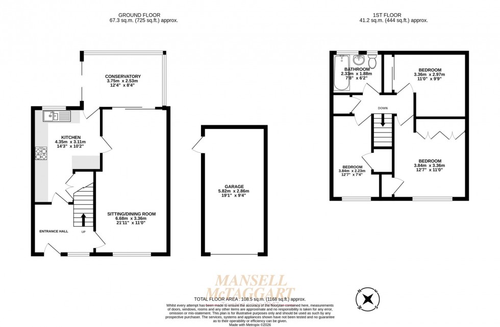 Floorplan for Brighton Road, Crawley, RH10