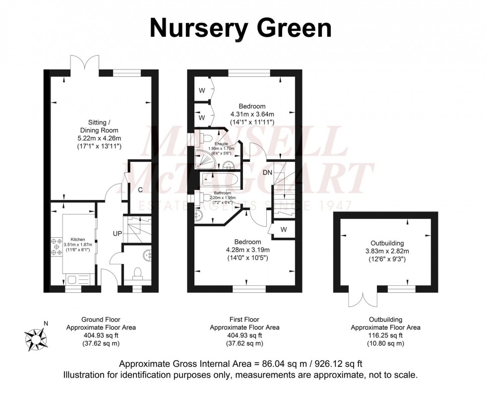 Floorplan for Nursery Green, Loxwood, RH14