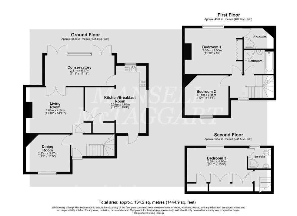 Floorplan for Dowlands Lane, Copthorne, RH10