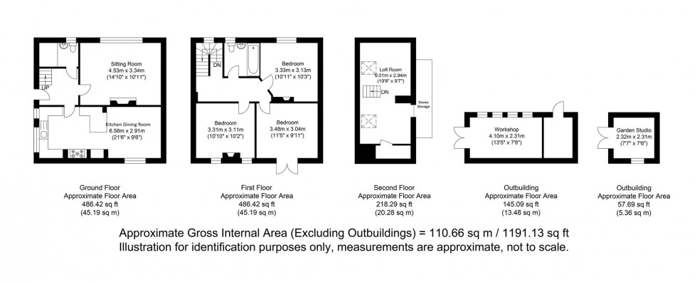 Floorplan for Nevill Crescent, Lewes, BN7
