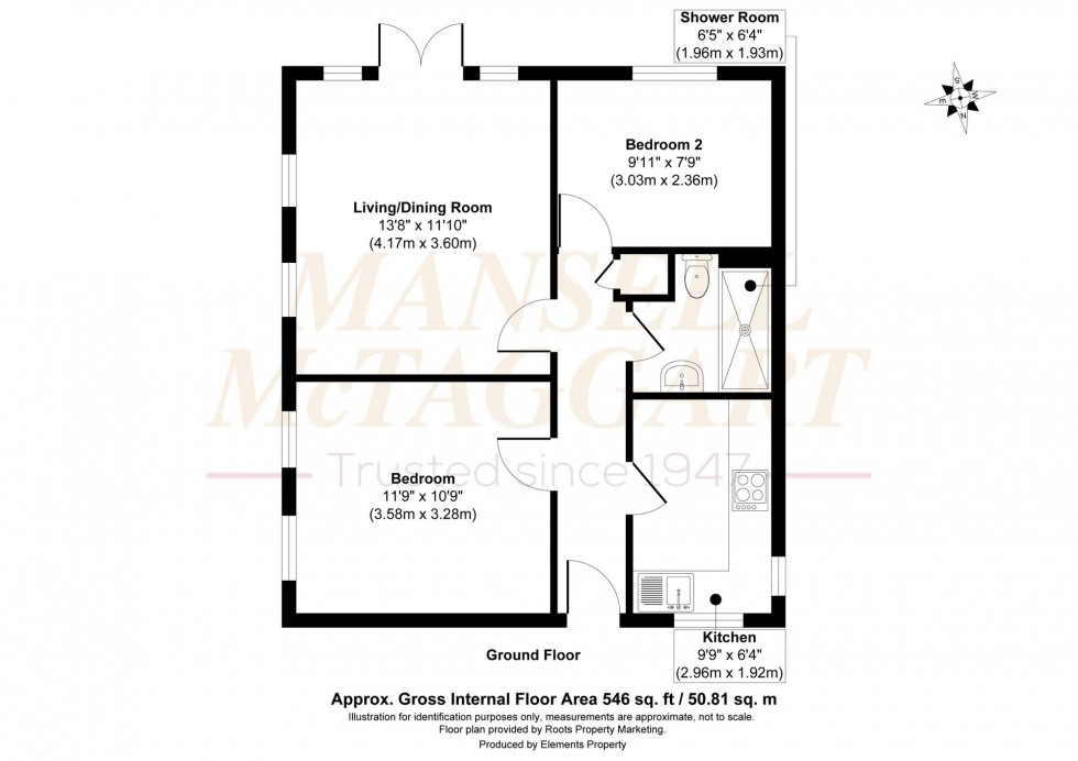 Floorplan for Pouchlands Drive, South Chailey, BN8