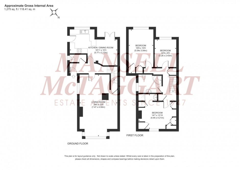 Floorplan for Cyprus Road, Burgess Hill, RH15