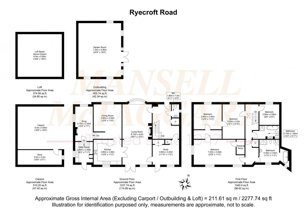 Floorplan for Ryecroft Road, Bolney, RH17