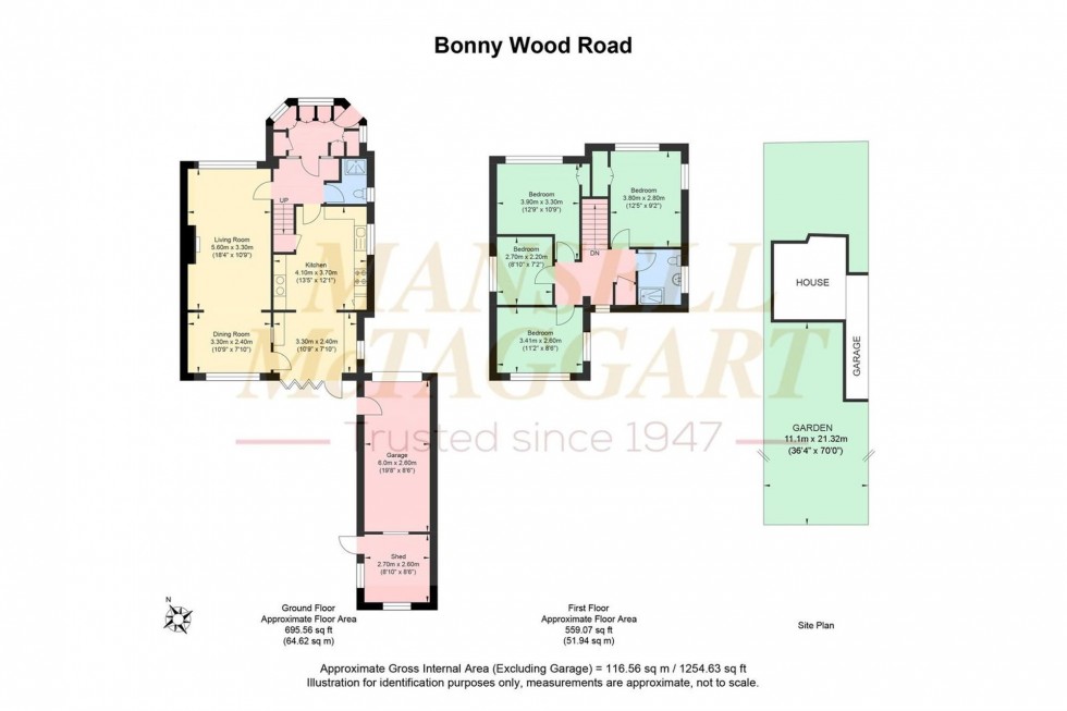 Floorplan for Bonny Wood Road, Hassocks, BN6