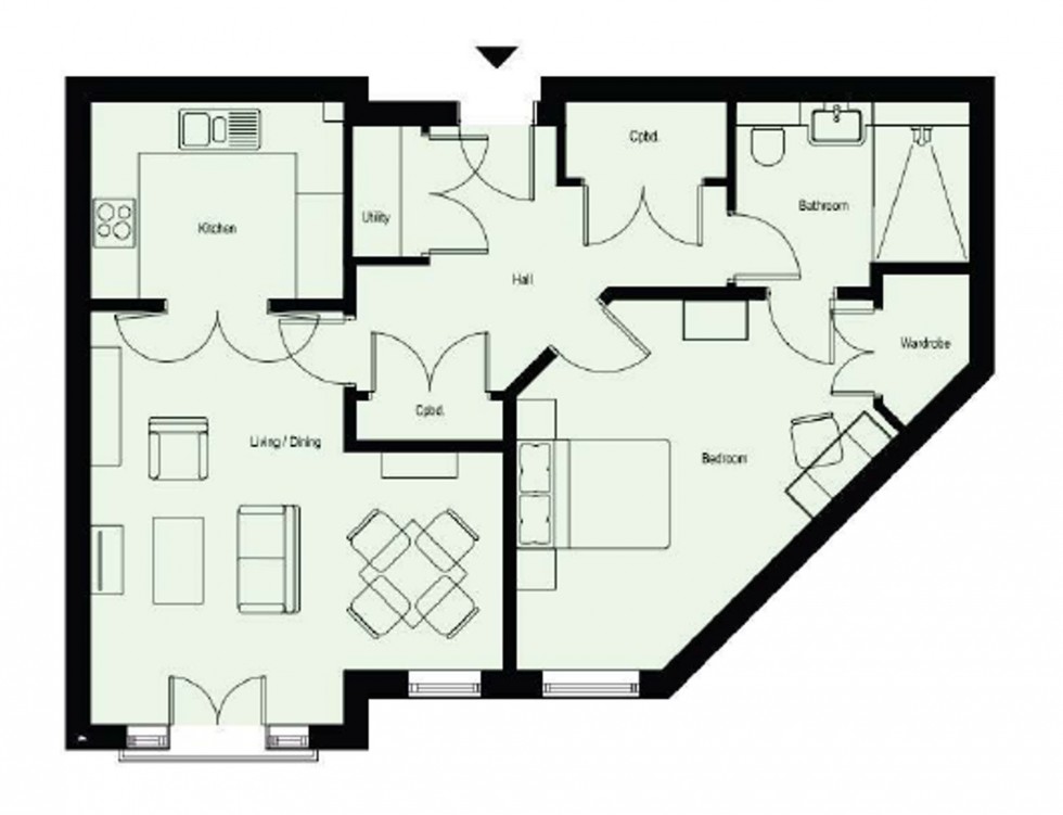 Floorplan for Kleinwort Close, Hurst Place, RH16