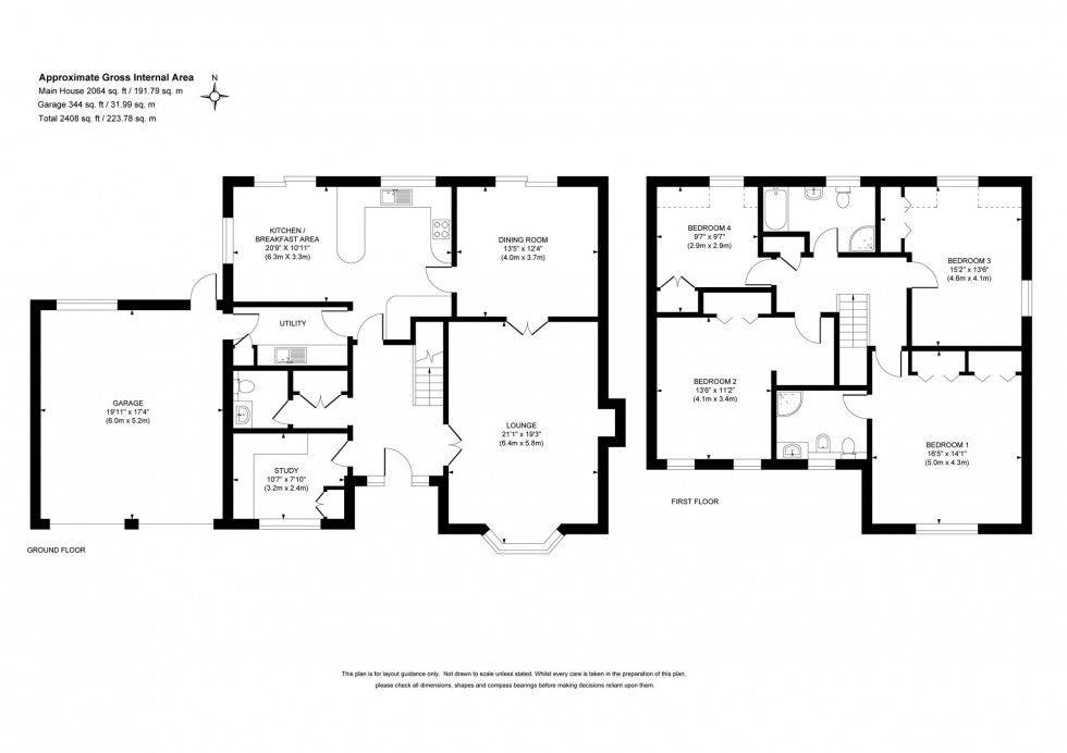 Floorplan for The Droveway, Haywards Heath, RH16