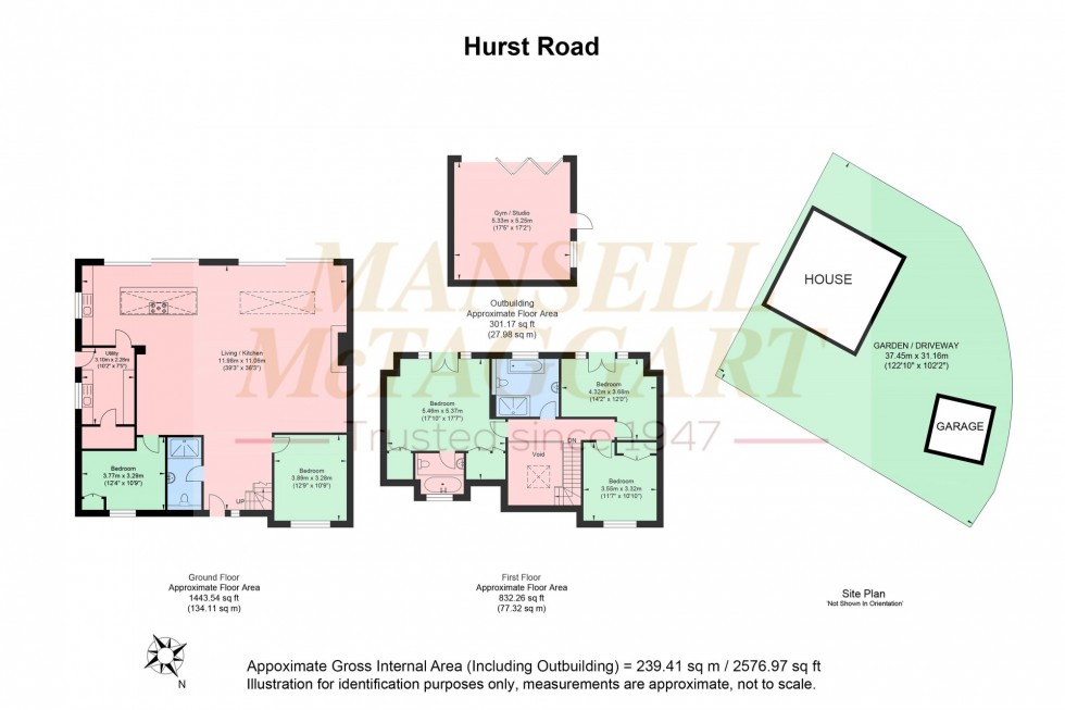 Floorplan for Hurst Road, Hassocks, BN6