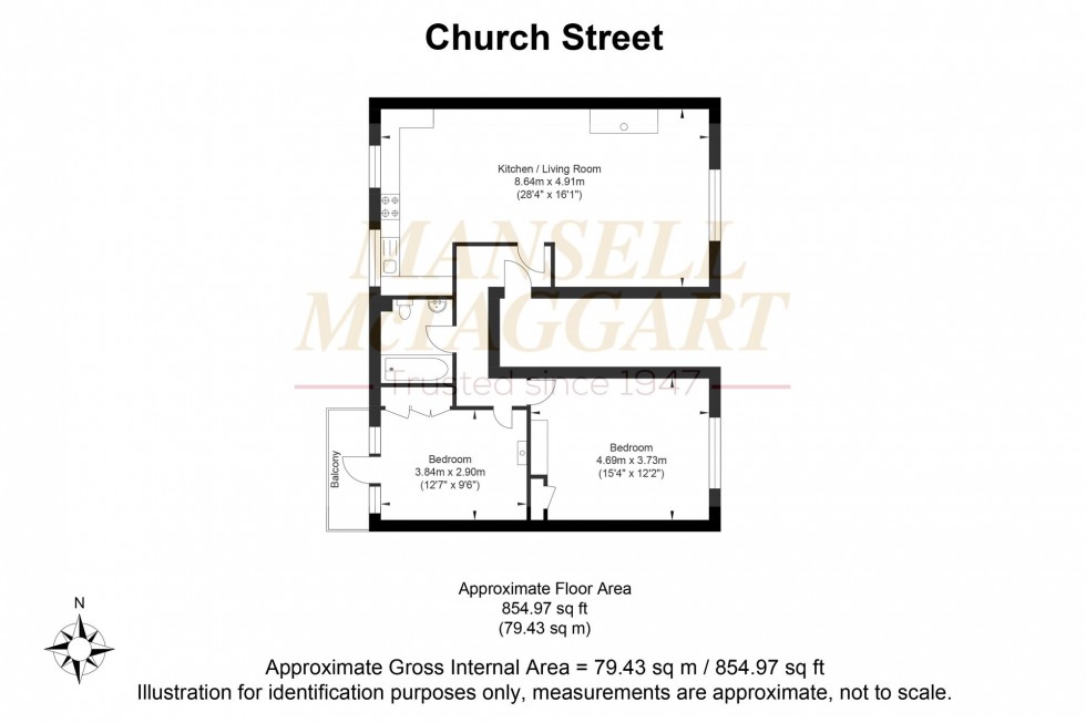 Floorplan for Church Street, Cuckfield, RH17