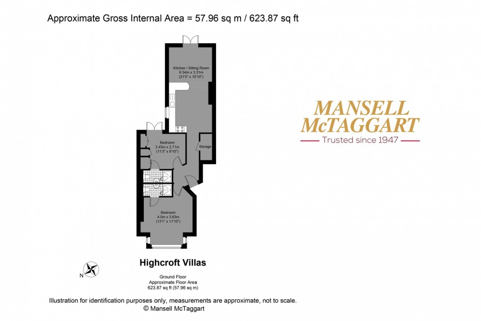 Floorplan for Highcroft Villas, Brighton, BN1