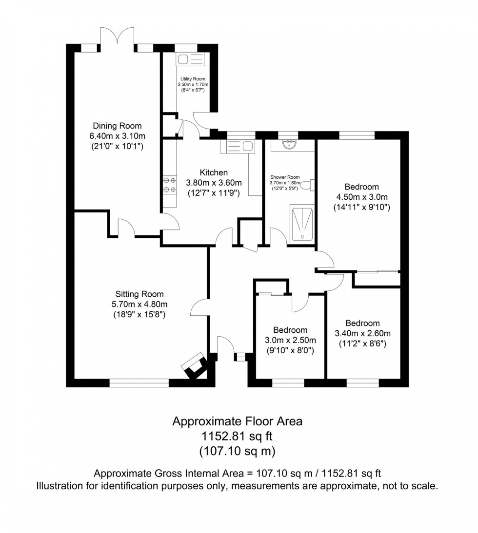 Floorplan for Harlequin Lane, Crowborough, TN6