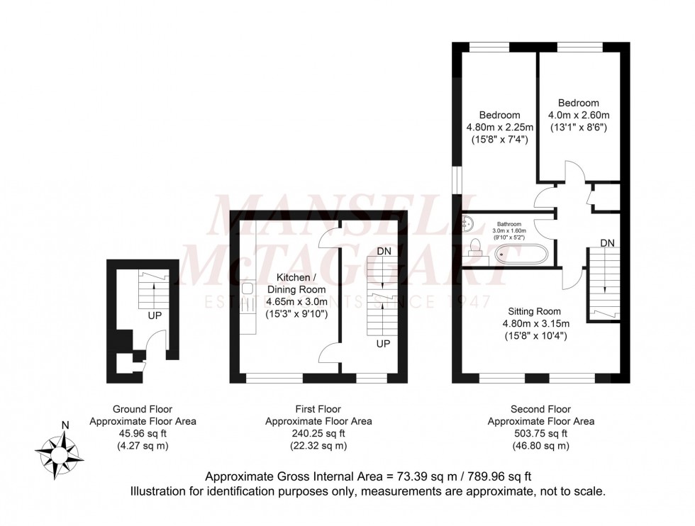 Floorplan for Forest Close, Horsham, RH12