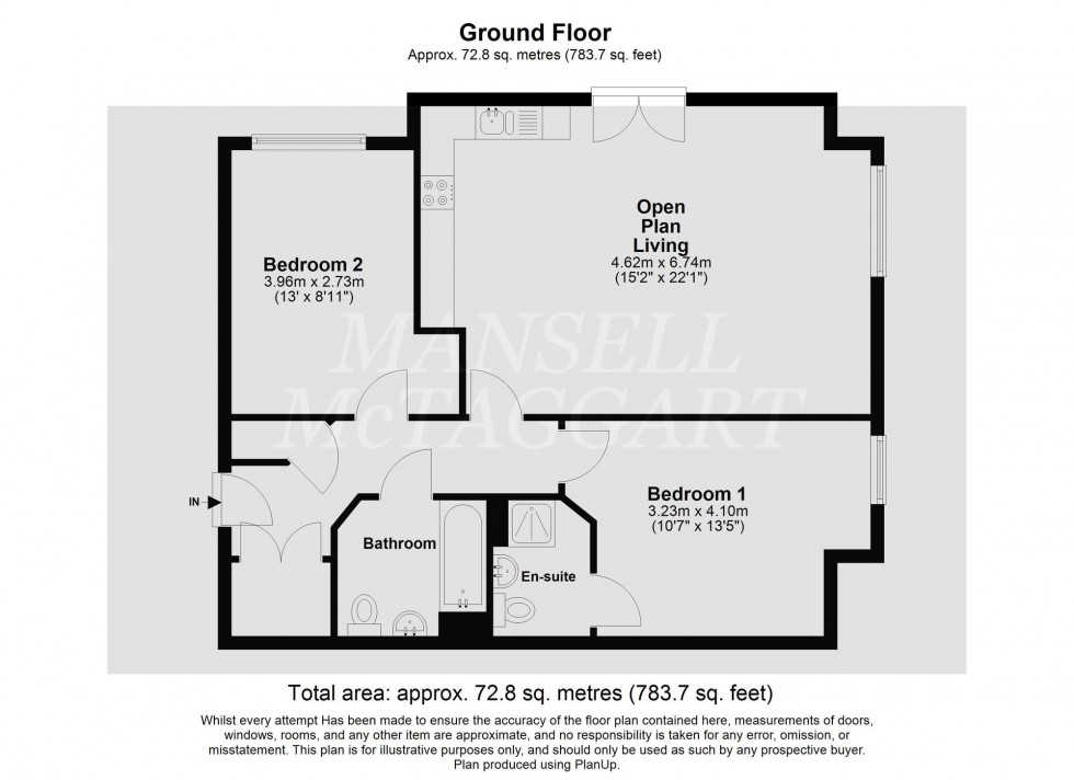 Floorplan for Cornwell Avenue, Crawley, RH10