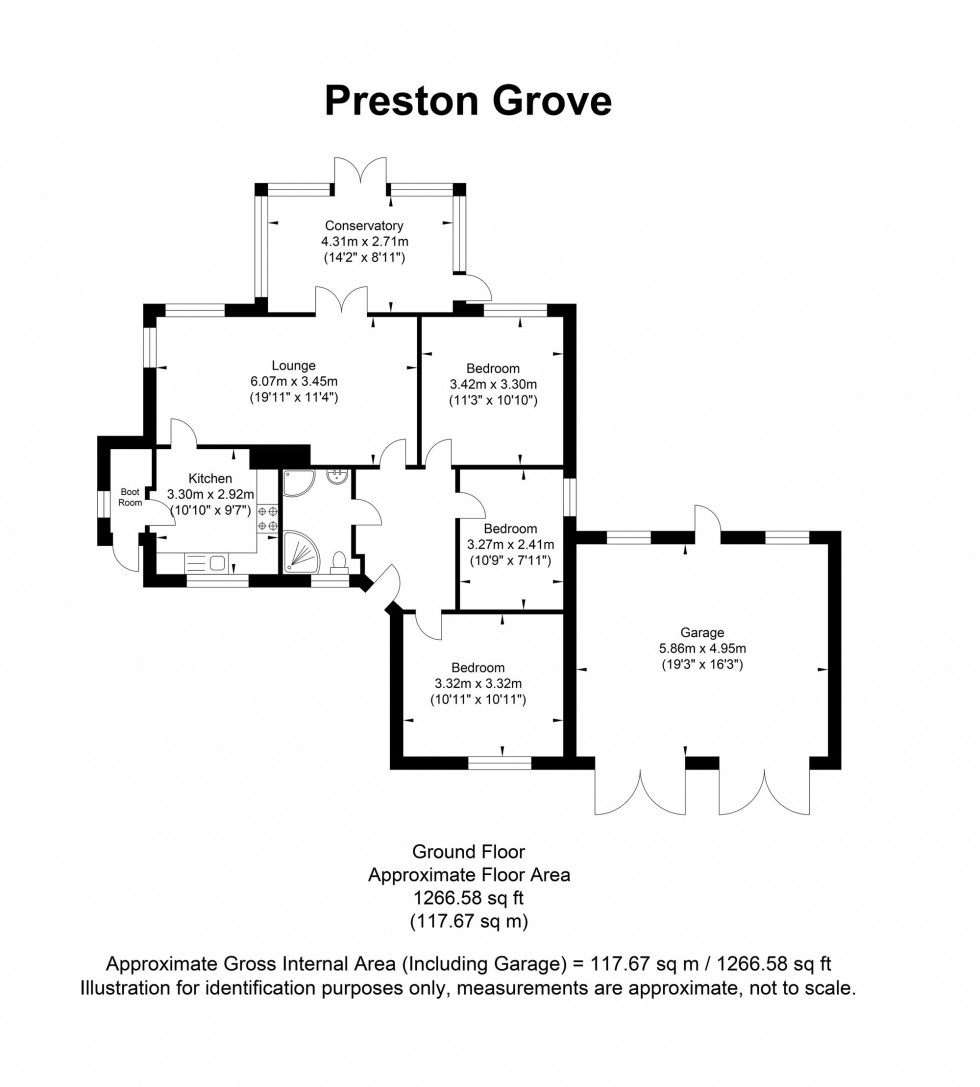 Floorplan for Preston Grove, Framfield, TN22