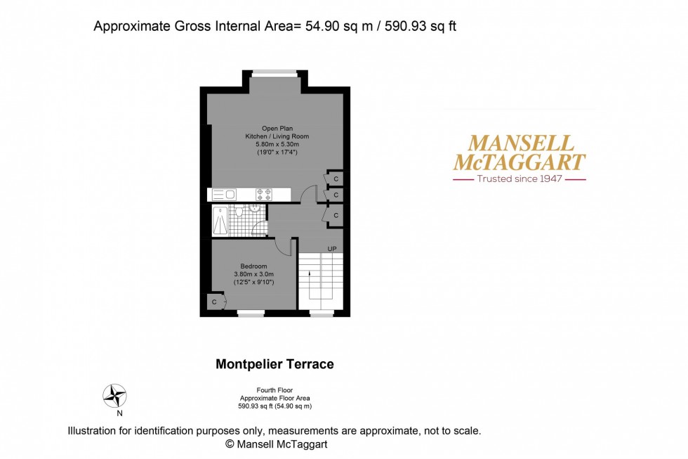 Floorplan for Montpelier Terrace, Brighton And Hove, BN1