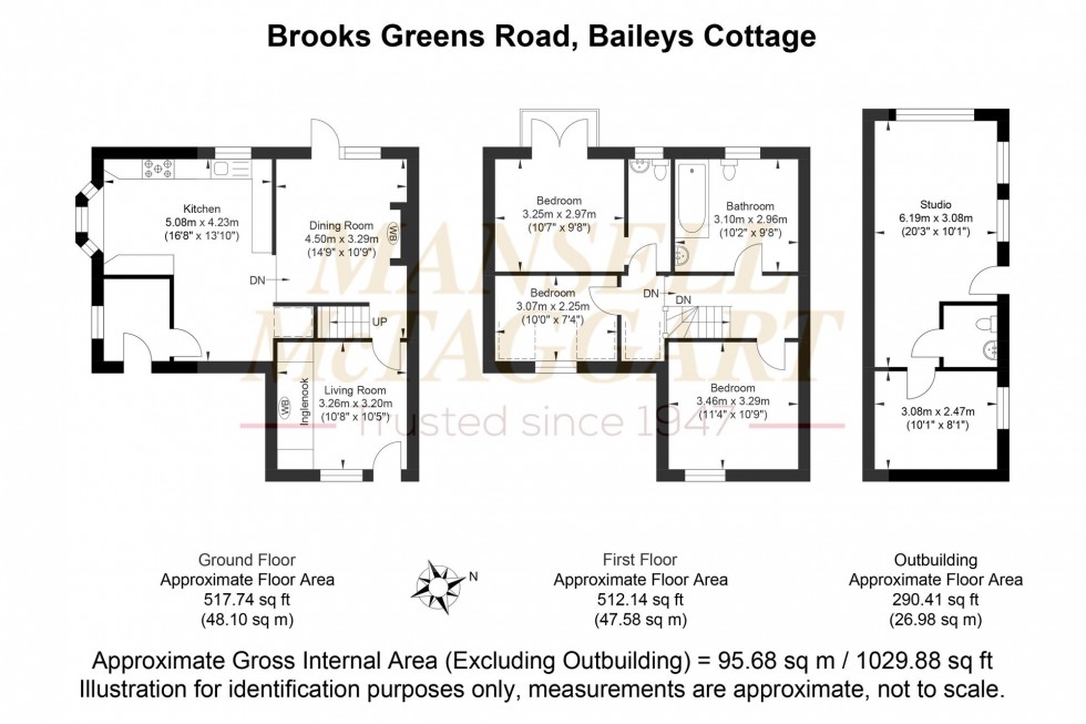 Floorplan for Brooks Green Road, Coolham, RH13
