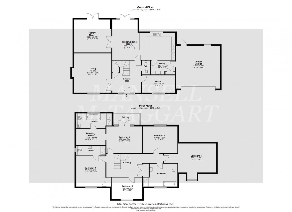 Floorplan for Oakley Grove, Crawley Down, RH10