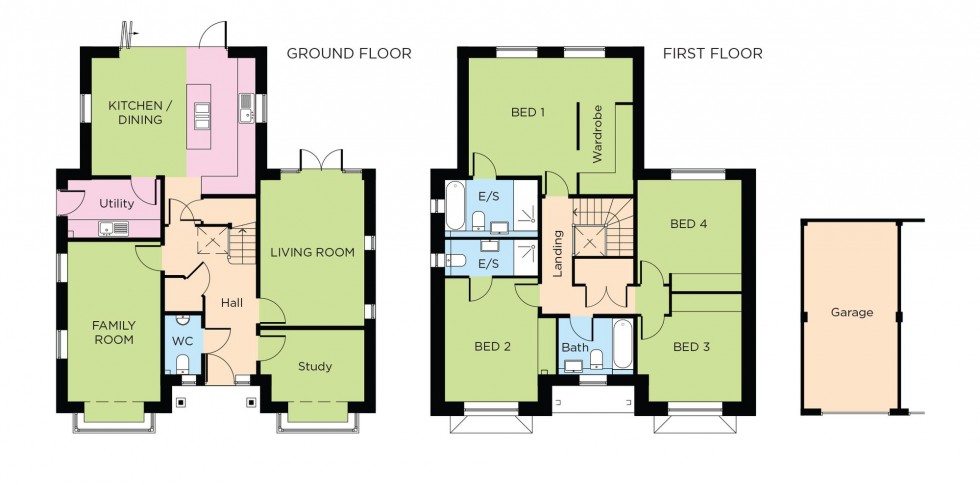 Floorplan for Wheelwrights Place, Turners Hill Road, RH10