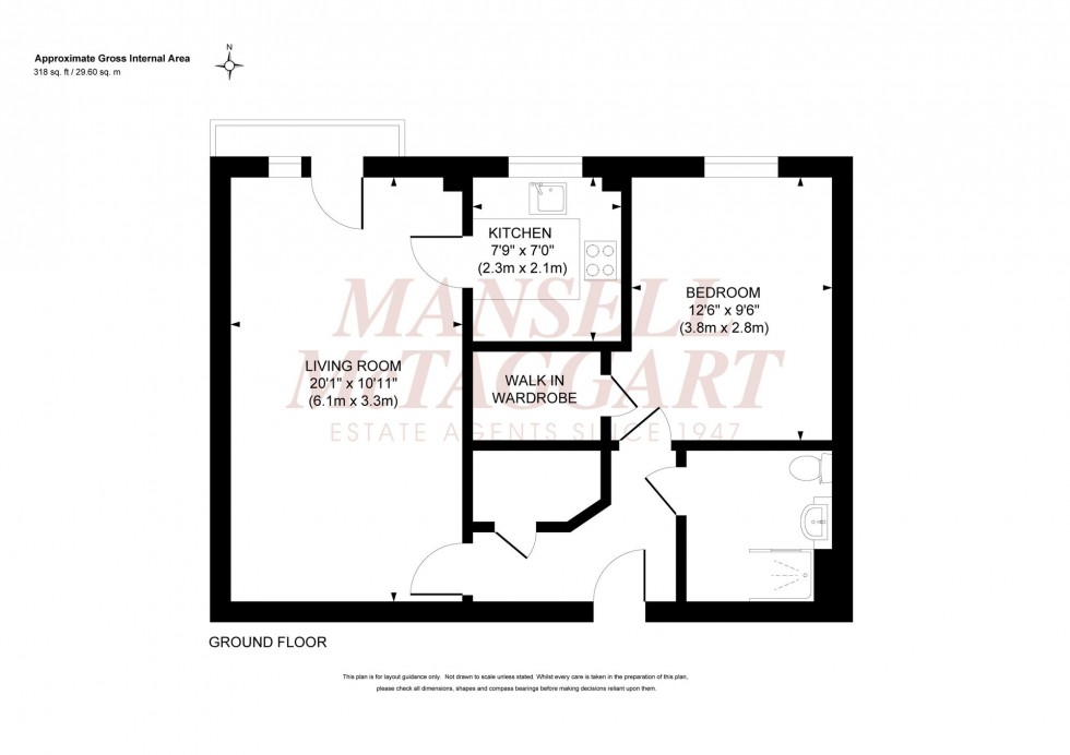 Floorplan for The Brow, Clayton Court The Brow, RH15