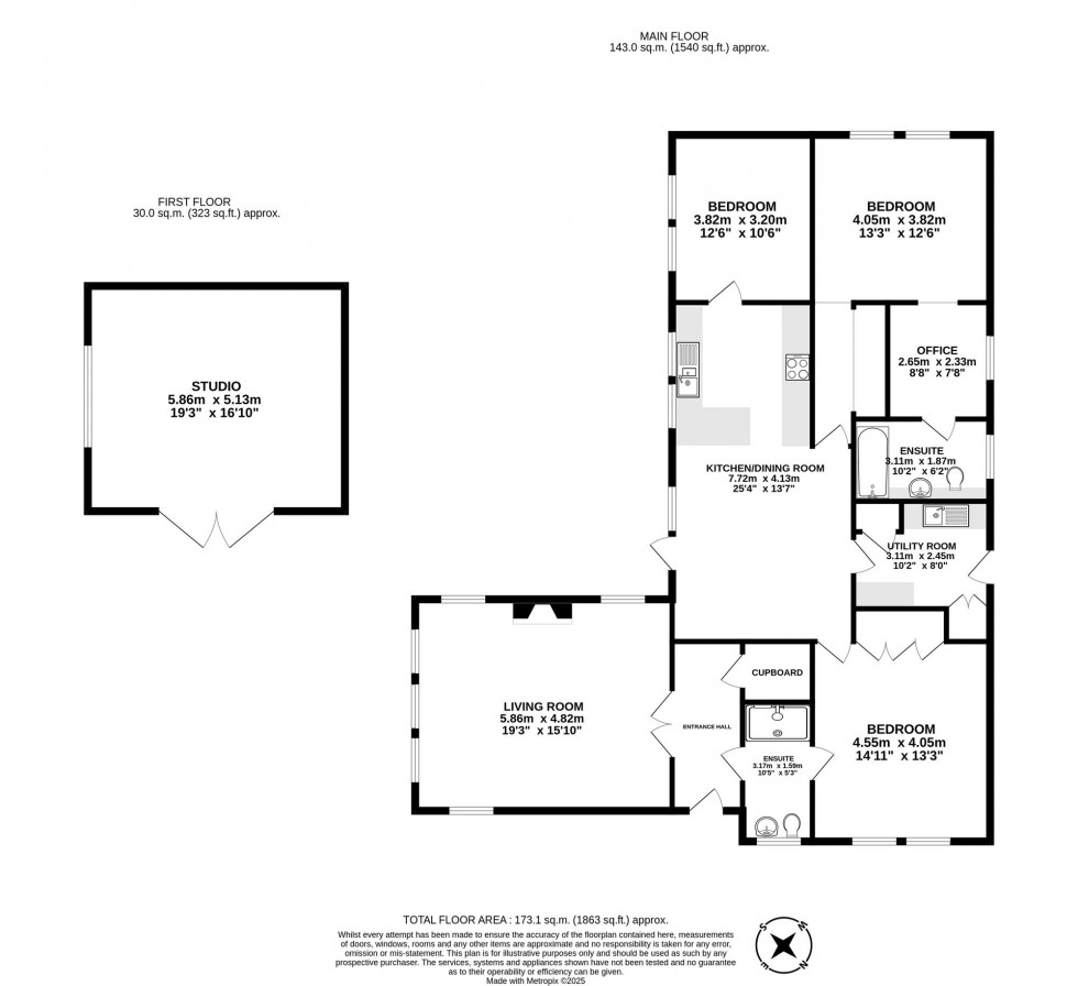 Floorplan for Nursery Lane, Nutley, TN22