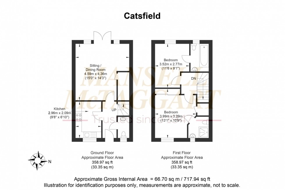 Floorplan for Catsfield, Billingshurst, RH14