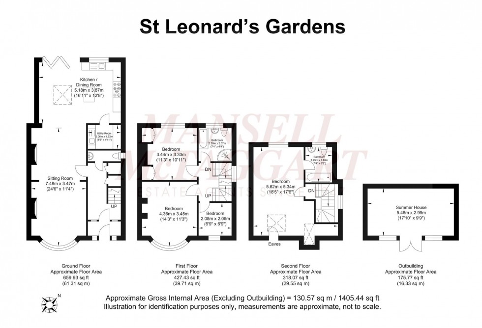 Floorplan for St. Leonards Gardens, Hove, BN3