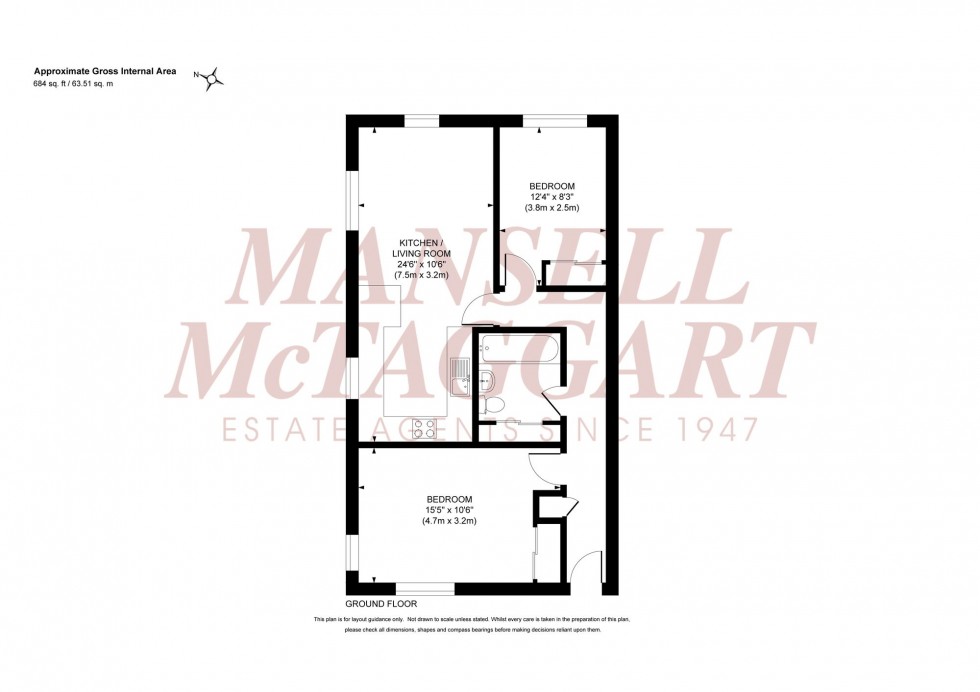 Floorplan for Crescent Way, St. Lukes Court Crescent Way, RH15